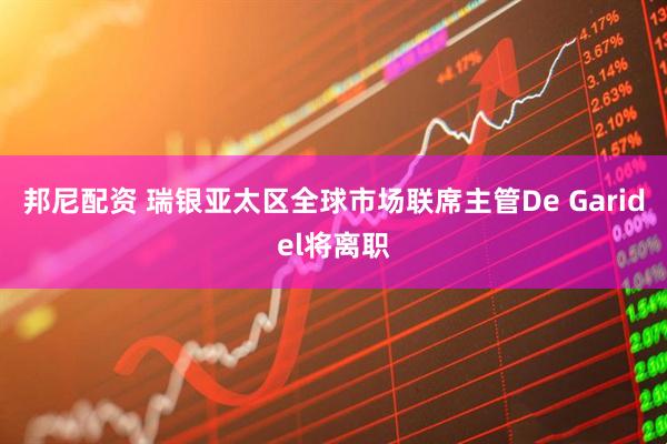 邦尼配资 瑞银亚太区全球市场联席主管De Garidel将离职